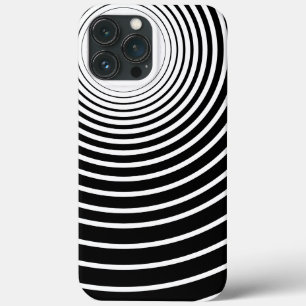 Schwarz-weiß gestreiftes iPhone Case oder Farbausw