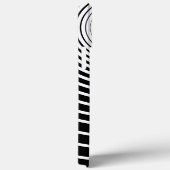 Schwarz-weiß gestreiftes iPhone Case oder Farbausw (Rückseite / Rechts)