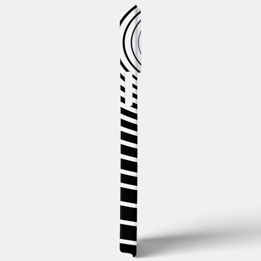 Schwarz-weiß gestreiftes iPhone Case oder Farbausw (Rückseite / Rechts)