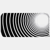 Schwarz-weiß gestreiftes iPhone Case oder Farbausw (Rückseite (Horizontal))