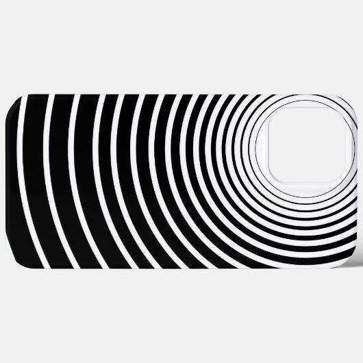 Schwarz-weiß gestreiftes iPhone Case oder Farbausw (Rückseite (Horizontal))