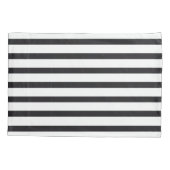 Schwarz-weiß gestreiftes Kissen Set Kissenbezug (Rückseite-Links)