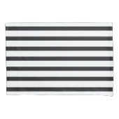 Schwarz-weiß gestreiftes Kissen Set Kissenbezug (Vorderseite-Links)