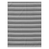 Schwarz-weiß gestreiftes Patchwork mit Spitze Tischdecke (Vorderseite)