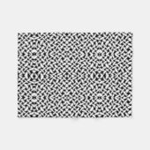 Schwarz-weiß gewebte Decke (Vorderseite (Horizontal))