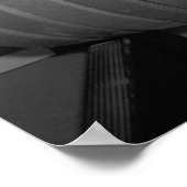 Schwarz-Weiß-Gewichtheben Poster (Ecke)