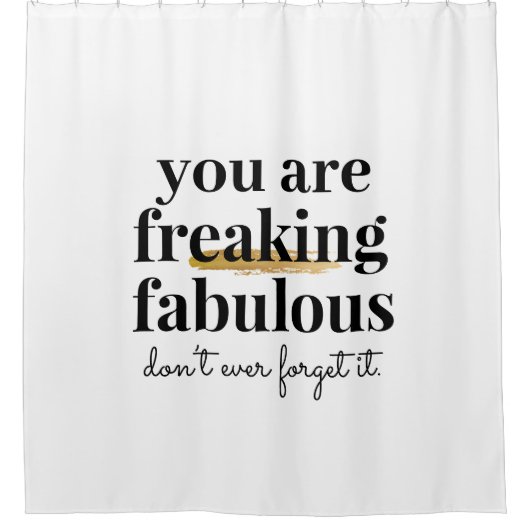 Schwarz-Weiß-Gewitter Inspirierend Fabelhaftes Spr Duschvorhang (Vorderseite)