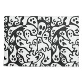 Schwarz-Weiß-Ghost-Muster Kissenbezug (Rückseite)