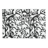 Schwarz-Weiß-Ghost-Muster Kissenbezug (Vorderseite)