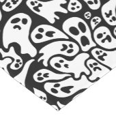 Schwarz-Weiß-Ghost-Muster Kurzer Tischläufer (Ecke)