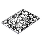 Schwarz-Weiß-Ghost-Muster Notizblock (Linke Seite)