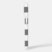 Schwarz-Weiß-Gingham Buffalo Kariertes Muster Case-Mate iPhone Hülle (Rückseite / Links)