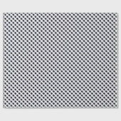 Schwarz Weiß Gingham. Geschenkpapier (Flach)