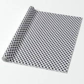 Schwarz Weiß Gingham. Geschenkpapier (Ungerollt)