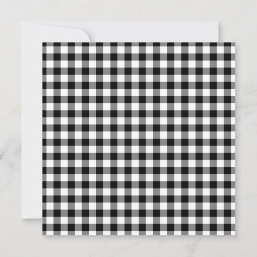 Schwarz-Weiß-Gingham-Muster (Rückseite)