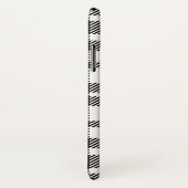 Schwarz-Weiß Gingham-Muster Case-Mate iPhone Hülle (Hinten/Rechts)