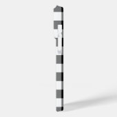 Schwarz-Weiß Gingham-Muster Case-Mate iPhone Hülle (Rückseite / Links)