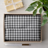 Schwarz-Weiß-Gingham-Musterpapier Seidenpapier (Geschenk)