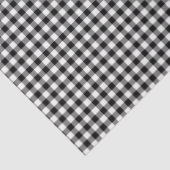 Schwarz-Weiß-Gingham-Musterpapier Seidenpapier (Ausschnitt)