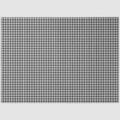 Schwarz-Weiß-Gingham-Musterpapier Seidenpapier (Vorderseite)
