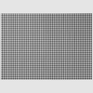 Schwarz-Weiß-Gingham-Musterpapier Seidenpapier