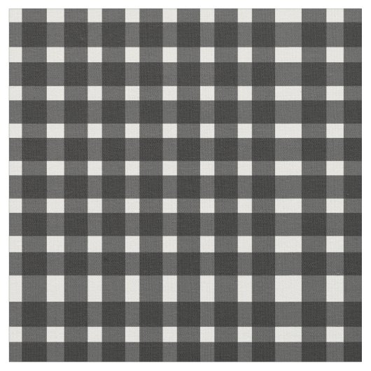 Schwarz-weiß Gingham Pattern Stoff (Nahaufnahme)