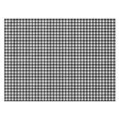 Schwarz-Weiß-Gingham-Prüfmuster Tischdecke (Vorderseite (Horizontal))