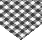 Schwarz-Weiß-Gingham-Prüfmuster Tischdecke (Schrägansicht)
