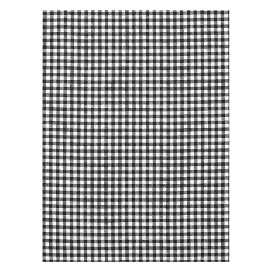 Schwarz-Weiß-Gingham-Prüfmuster Tischdecke (Vorderseite)