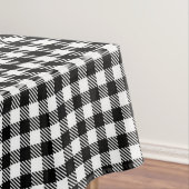 Schwarz-Weiß-Gingham-Prüfmuster Tischdecke (Beispiel)