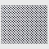 Schwarz-weiß Gingham. Schleifpapier Geschenkpapier (Flach)
