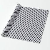 Schwarz-weiß Gingham. Schleifpapier Geschenkpapier (Ungerollt)