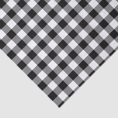 Schwarz-Weiß-Gingham Seidenpapier (Ausschnitt)