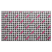 Schwarz-weiß Gingham Stoff (Yard (91,4 cm))