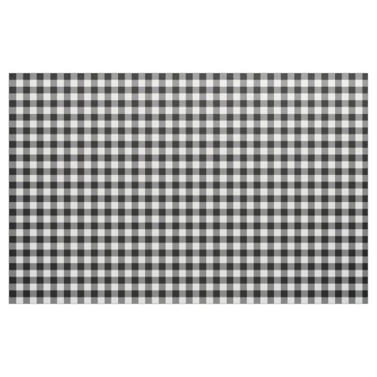 Schwarz-Weiß-Gingham Stoff (Yard (91,4 cm))