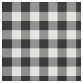 Schwarz-Weiß-Gingham Stoff (Muster)
