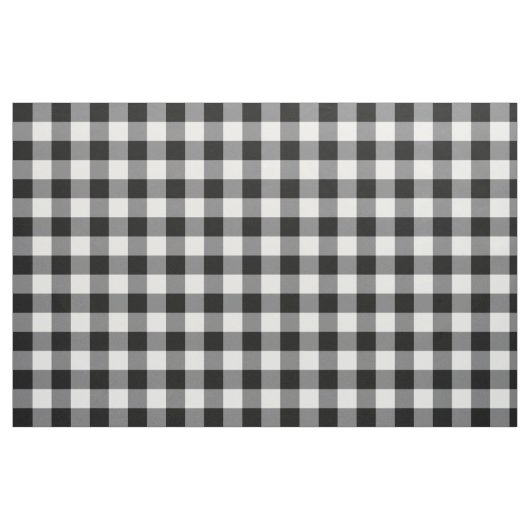 Schwarz-Weiß-Gingham Stoff (Fat Quarter (45,7 x 55,9 cm))