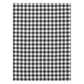 Schwarz-Weiß-Gingham Tischdecke (Vorderseite)