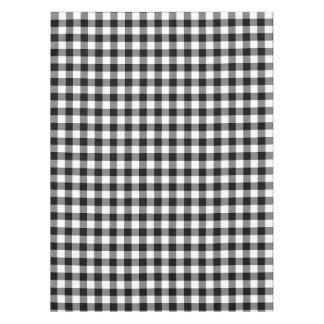 Schwarz-Weiß-Gingham Tischdecke