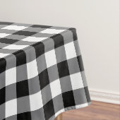 Schwarz-Weiß-Gingham Tischdecke (Beispiel)