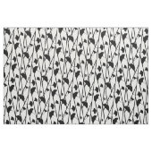 Schwarz-Weiß-Ginkgo-Blätter Muster Stoff (Fat Quarter (45,7 x 55,9 cm))