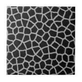 Schwarz-Weiß-Giraffe Fliese (Vorderseite)