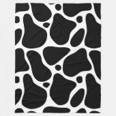 Schwarz-Weiß-Giraffe-Muster Fleecedecke (Vorderseite)