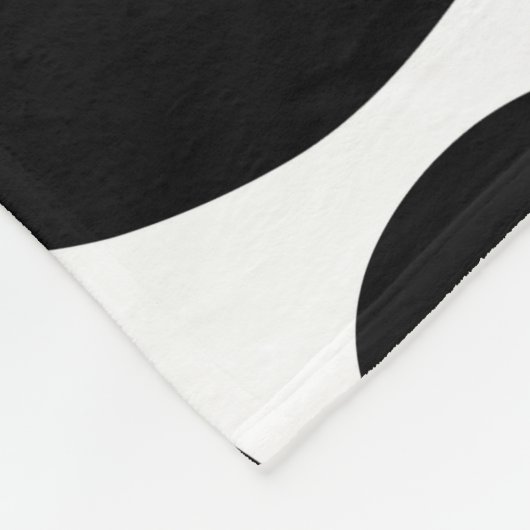 Schwarz-Weiß-Giraffe-Muster Fleecedecke (Ecke)