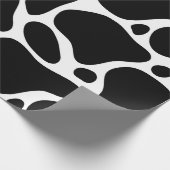 Schwarz-Weiß-Giraffe-Muster Geschenkpapier (Ecke)