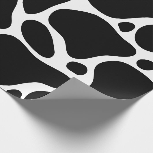 Schwarz-Weiß-Giraffe-Muster Geschenkpapier (Ecke)