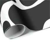 Schwarz-Weiß-Giraffe-Muster Geschenkpapier (Rolleneckpunkt)