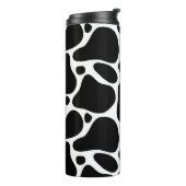 Schwarz-Weiß-Giraffenmuster bei Tieren Thermosbecher (Nach links gedreht)