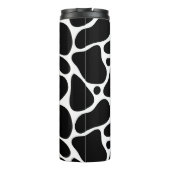 Schwarz-Weiß-Giraffenmuster bei Tieren Thermosbecher (Rückseite)