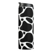 Schwarz-Weiß-Giraffenmuster bei Tieren Thermosbecher (Nach rechts gedreht)